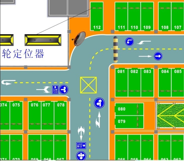 停車場標志牌標線設計