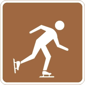 景點(diǎn)滑冰標(biāo)志牌-反光標(biāo)志牌