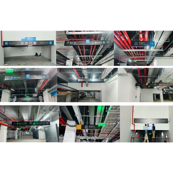 停車場龍門燈箱